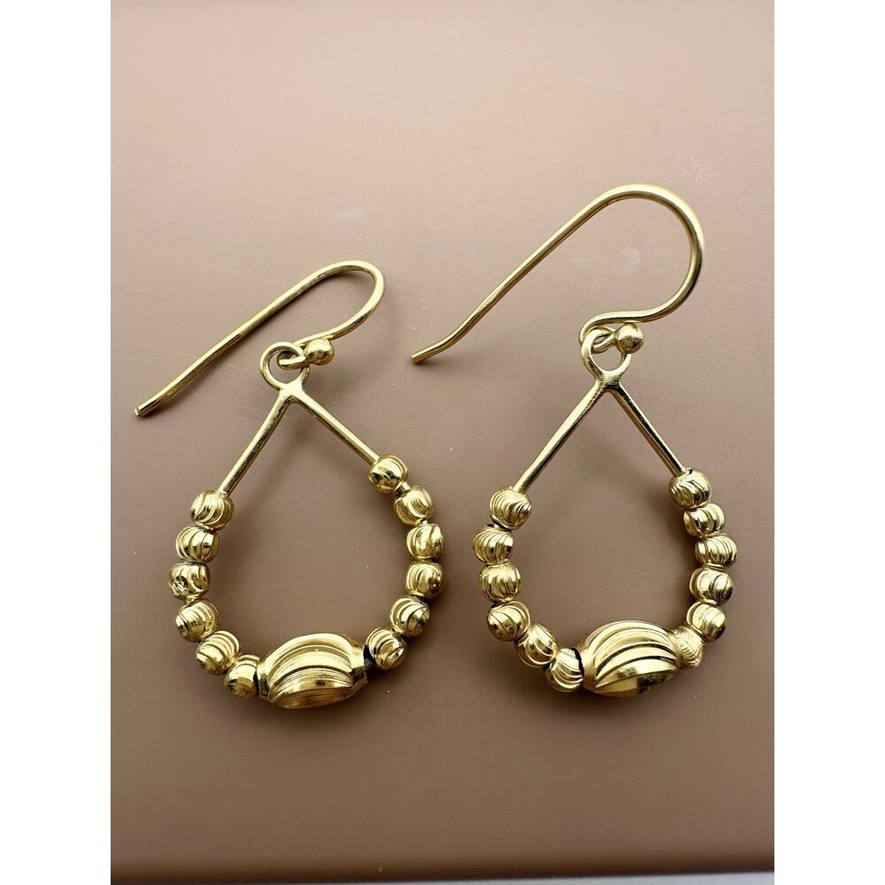 Waterdrop Beaded French Wire Earrings